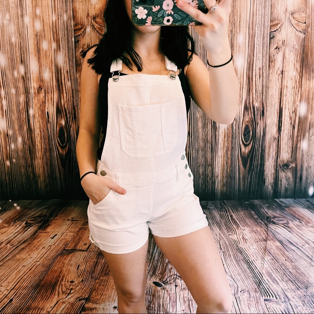 NWOT white overalls
